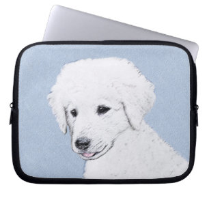 Capa Para Notebook Pintura de Kuvasz - Arte de Cachorro Original Boni