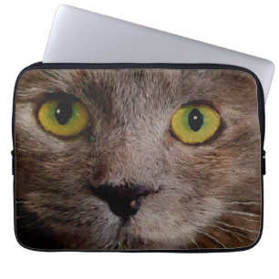 Capa Para Notebook Pintura De Óleo De Gato Castanho, Bolsa de laptop