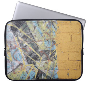 Capa Para Notebook Pintura de parede multicolorida