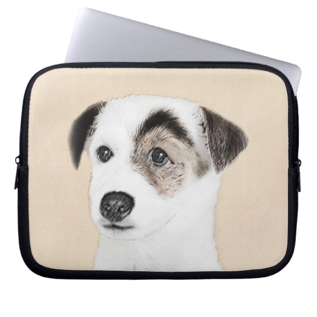 Capa Para Notebook Pintura de Parson Jack Russell Terrier - Arte Cani (Frente)