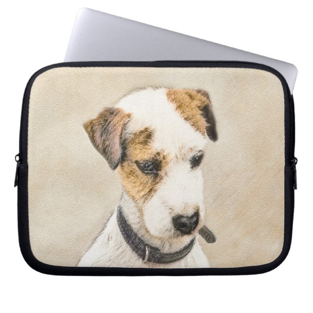 Capa Para Notebook Pintura de Parson Jack Russell Terrier - Arte Cani (Frente)