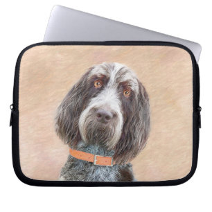 Capa Para Notebook Pintura de Spinone Italiano - Arte de Cachorro Ori