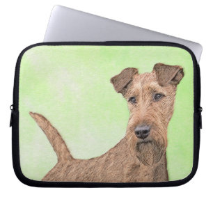 Capa Para Notebook Pintura de Terrier irlandesa - Arte de cachorro or