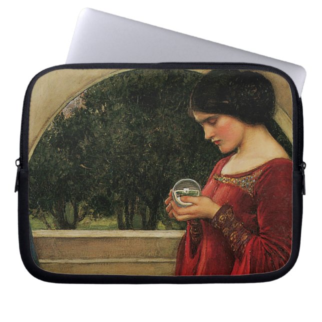 Capa Para Notebook Pintura de Waterhouse da Mulher Cristal Ball (Frente)
