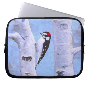 Capa Para Notebook Pintura do Pica-Pau Downy - Arte Original