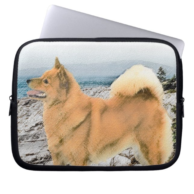 Capa Para Notebook Pintura em Seashore - Arte Canina (Frente)