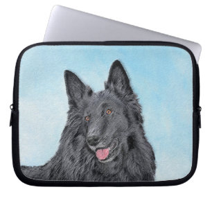Capa Para Notebook Pintura em Sheepdog Belga - Arte em Cachorro Origi