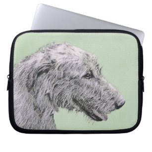 Capa Para Notebook Pintura em Wolfhound Irlandês - Arte em Cachorro O