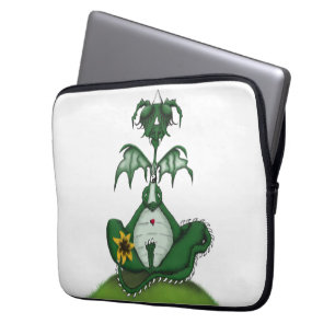 Capa Para Notebook Pintura Engraçada de Yogi Dragon