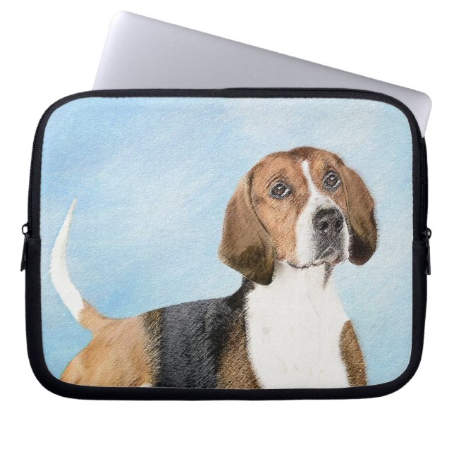 Capa Para Notebook Pintura Inglesa em Foxhound - Arte Cachorro Origin (Frente)