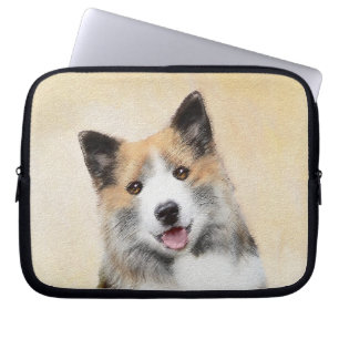 Capa Para Notebook Pintura Islandesa Do Cão - Arte Original Do Cão