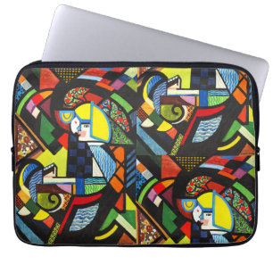 Capa Para Notebook Pintura Modernista Colorida Geométrica Abstrata