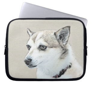 Capa Para Notebook Pintura Norueguesa De Lundehund - Arte Original De