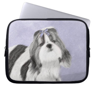 Capa Para Notebook Pintura Shih Tzu - Arte Cachorosa Original