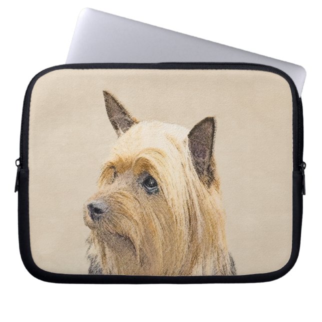 Capa Para Notebook Pintura Silky Terrier - Arte Cachorro Original Cac (Frente)