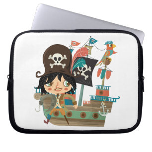 Capa Para Notebook Pirata e navio de pirata