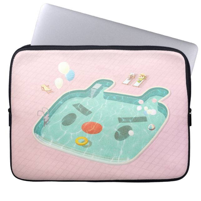 Capa Para Notebook Piscina (Frente)