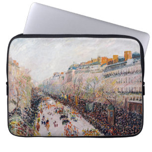Capa Para Notebook Pissarro - Montmartre, Mardi Gras no Boulevard