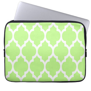 Capa Para Notebook Pistachio White Quatrefoil Marrocos Padrão #4