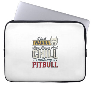 Capa Para Notebook Pitbull Vintage Fique Em Casa E Relaxe Amante De C