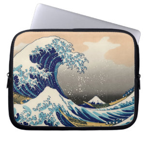 Capa Para Notebook PixDezines Vintage, Excelente Wave, Hokusai 葛 飾 北 