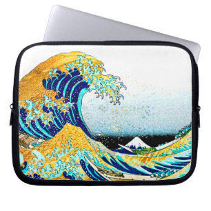 Capa Para Notebook PixDezines Vintage, Excelente Wave, Hokusai 葛 飾 北 