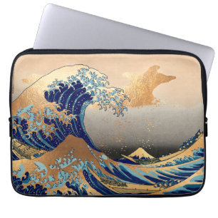 Capa Para Notebook PixDezines Vintage, Excelente Wave, Hokusai 葛 飾 北 