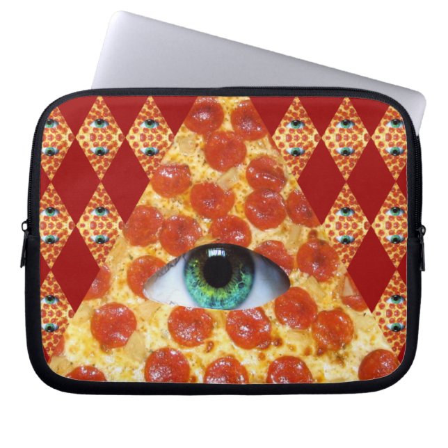 Capa Para Notebook Pizza de Illuminati (Frente)