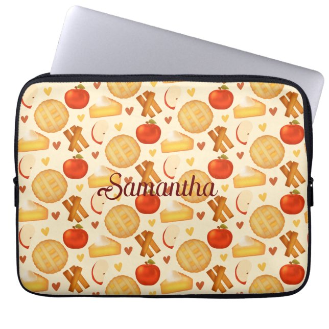 Capa Para Notebook Pizza E Ingredientes De Maçã Fashiada (Frente)