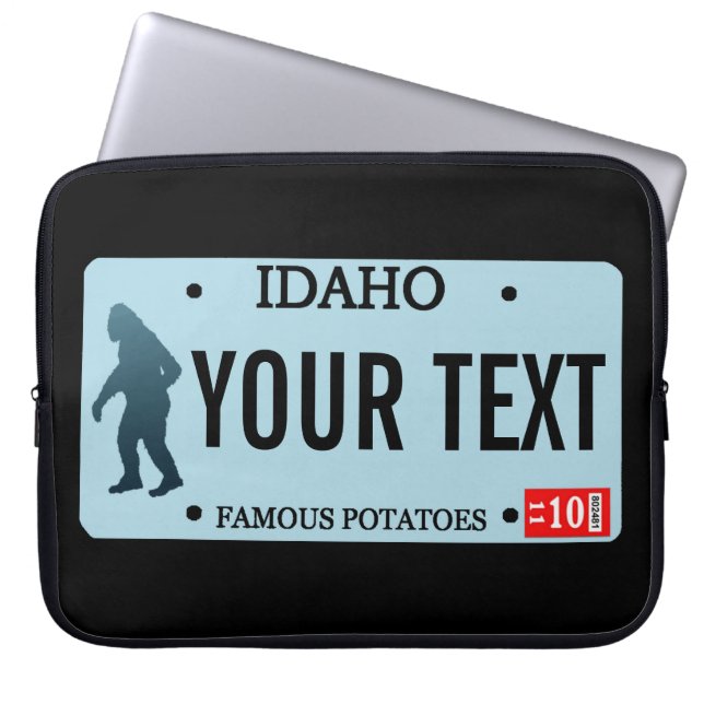 Capa Para Notebook Placa de Licença Idaho Sasquatch (Frente)