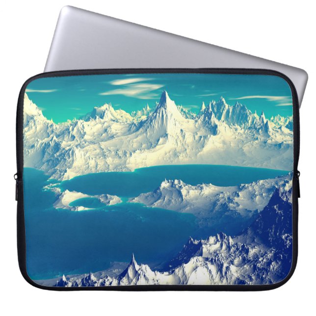 Capa Para Notebook Planeta alienígena - Trabalho de arte 3D ed Comput (Frente)