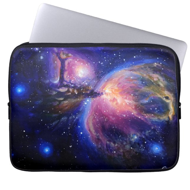 Capa Para Notebook Planeta Galáxia e nebulosa (Frente)