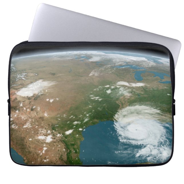 Capa Para Notebook Planeta Panorâmico Terra E Os Eua. (Frente)