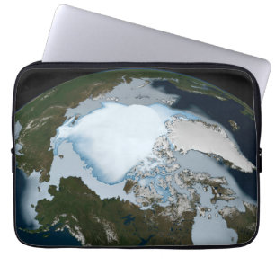 Capa Para Notebook Planeta Terra Mostrando Cobertura De Gelo Marinho