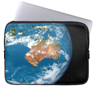 Capa Para Notebook Planeta Terra Mostrando Nuvens Sobre A Austrália.