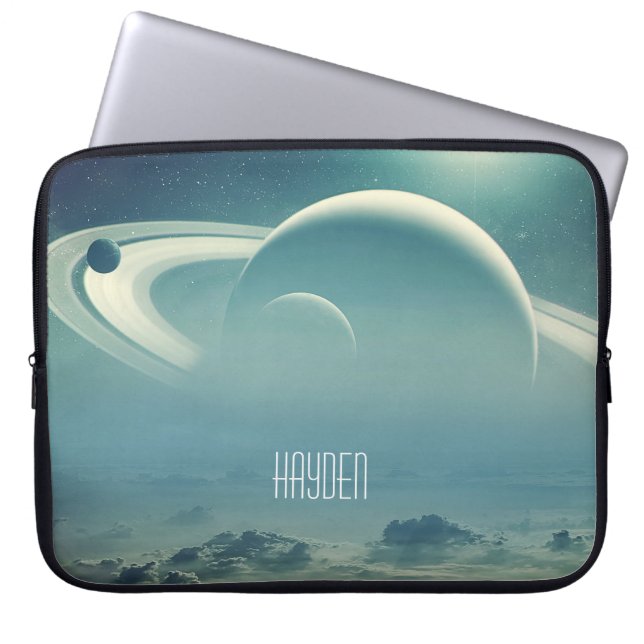 Capa Para Notebook Planetas Caprichosos Espaço Paisagem dos Sonhos Pe (Frente)