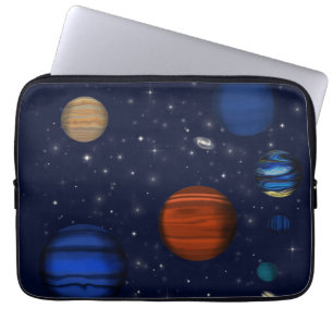 Capa Para Notebook Planetas e galáxias no espaço
