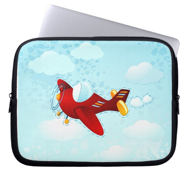 Capa Para Notebook Plano de colheita vermelho, bolsa de laptop (Frente)