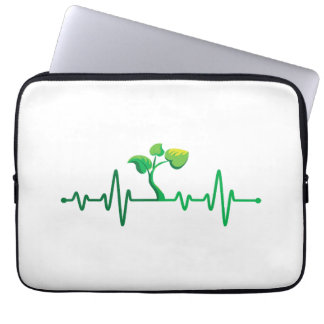 Capa Para Notebook Planta de batimento cardíaco - Jardinagem Botânica