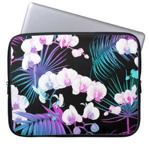 CAPA PARA NOTEBOOK PLANTAS TROPICAIS DE AQUA AZUL DE PINCO PURO