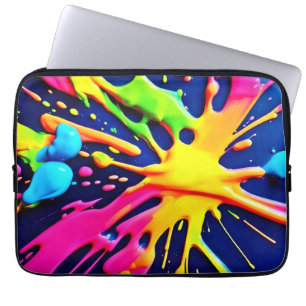 Capa Para Notebook Plasmas vívidas de neon