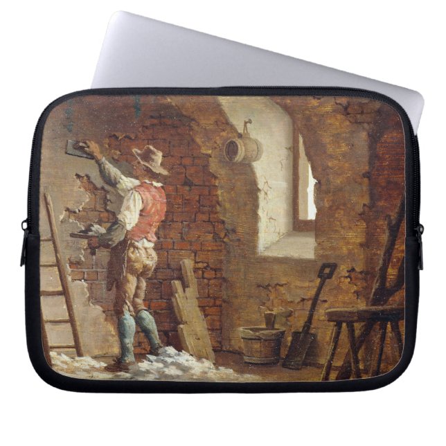 Capa Para Notebook Plasterer, c.1807 (óleo no painel) (Frente)