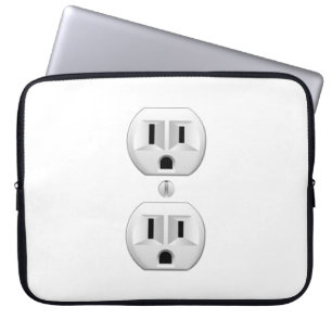 Capa Para Notebook Plug-elétrico Clique para Personalizar Decor de Co