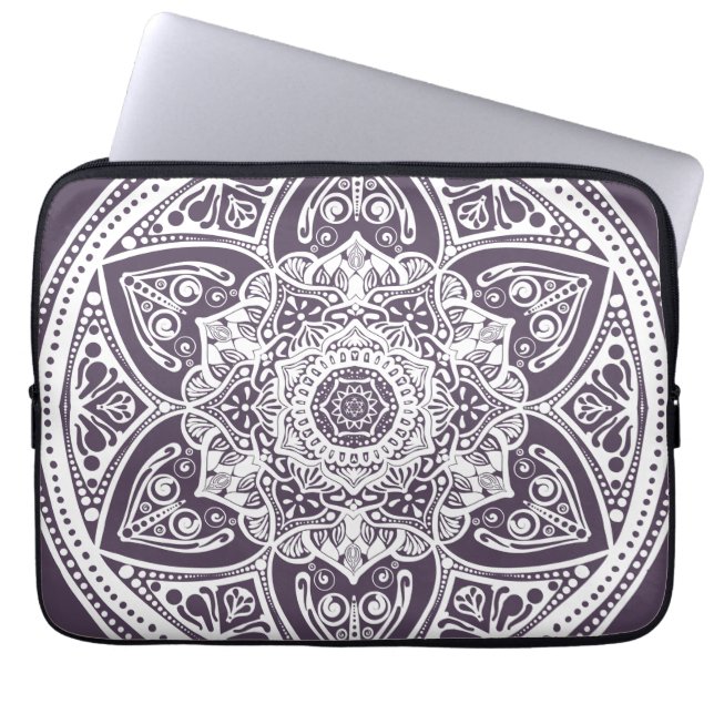 Capa Para Notebook Plum Mandala (Frente)