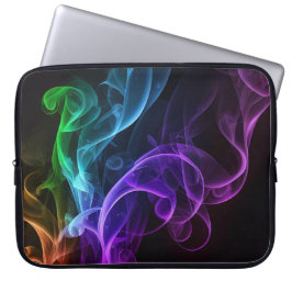 CAPA PARA NOTEBOOK PLUMES BRILHANTES DE FUMAÇA COLORIDOS