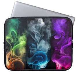 CAPA PARA NOTEBOOK PLUMES BRILHANTES DE FUMAÇA COLORIDOS