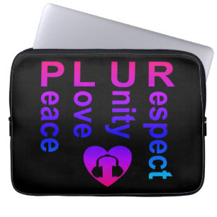 Capa Para Notebook PLUR (Paz Amor Unity Respeito)