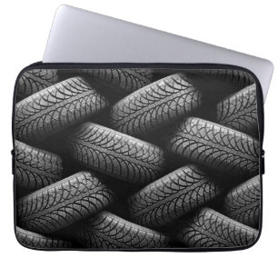 Capa Para Notebook Pneus de carro pretos