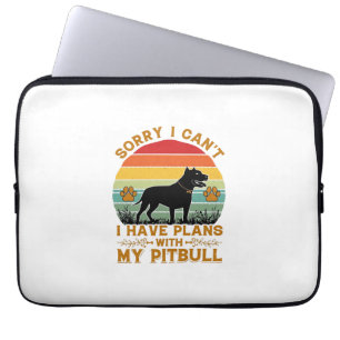Capa Para Notebook Pode Planos Cachorro Pitbull Retro Pôr do Sol_1