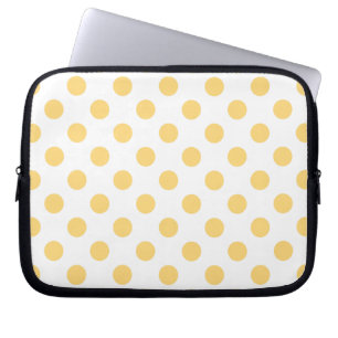 Capa Para Notebook Polkadots amarelos